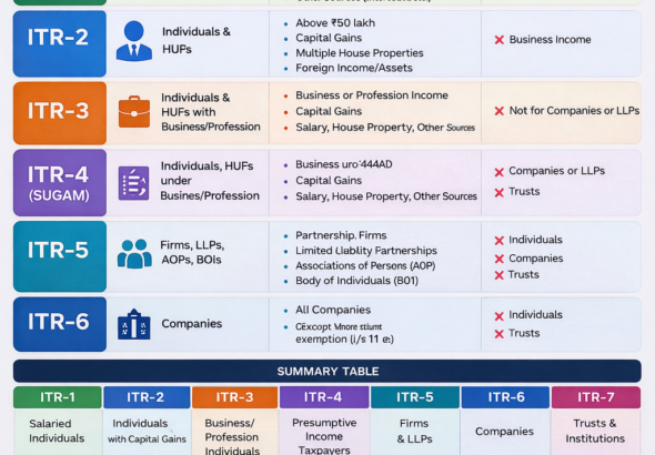 Types of ITR