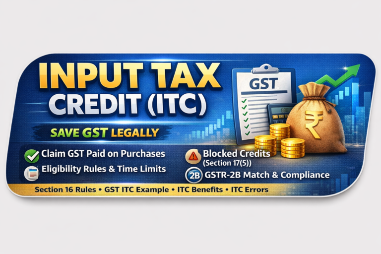 Input Tax Credit